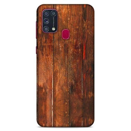 Lopard Samsung Galaxy M31 Uyumlu Kılıf Wood'X (4) Koruma Kılıfı Desenli