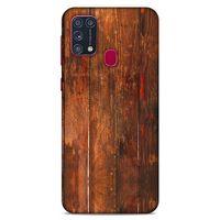 Lopard Samsung Galaxy M31 Uyumlu Kılıf Wood'X (4) Koruma Kılıfı Desenli
