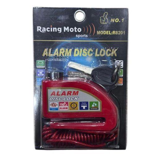 Disk Kilidi Kırmızı - Alarmlı - Hatırlatıcı Kablolu