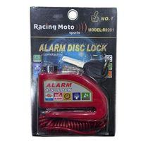 Disk Kilidi Kırmızı - Alarmlı - Hatırlatıcı Kablolu