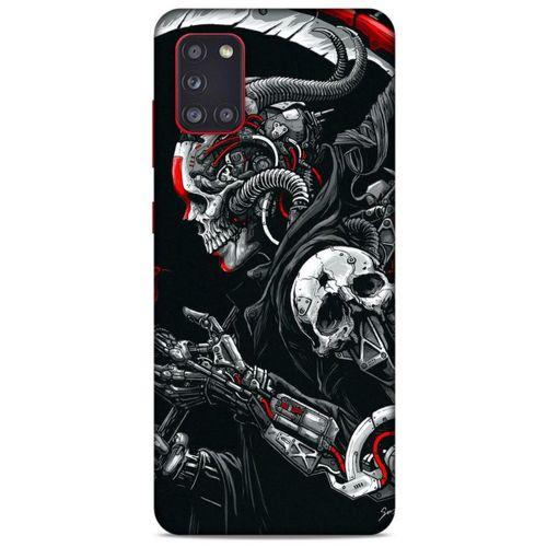 Samsung Galaxy A31 Uyumlu Kılıf Motorsiklet (23) Ultra Koruma Kılıfı Kurukafa