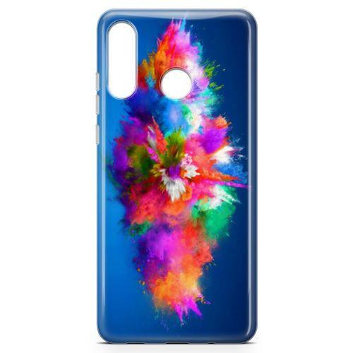 Huawei P30 Lite Kılıf Toz Bombası Arka Kapak Koruma Desenli Full Koruyucu