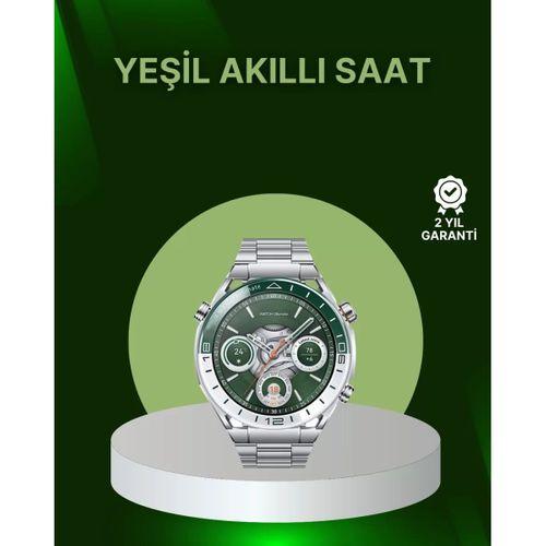 Amoled Ekran Akıllı Saat Harita Gösterimli Bluetooth Aramalı 3 Kayışlı