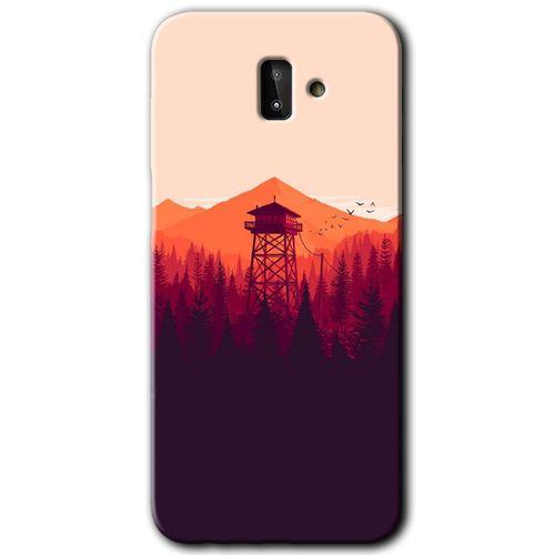 Samsung Galaxy J6 Plus HD Baskılı Kılıf + 9D Tam Ekran Koruyucu - Gözlem Kulesi