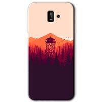 Samsung Galaxy J6 Plus HD Baskılı Kılıf + 9D Tam Ekran Koruyucu - Gözlem Kulesi