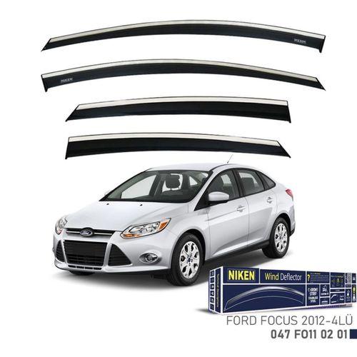 Niken Ford Uyumlu Focus 3 2012-2016 Kromlu Cam Rüzgarlığı