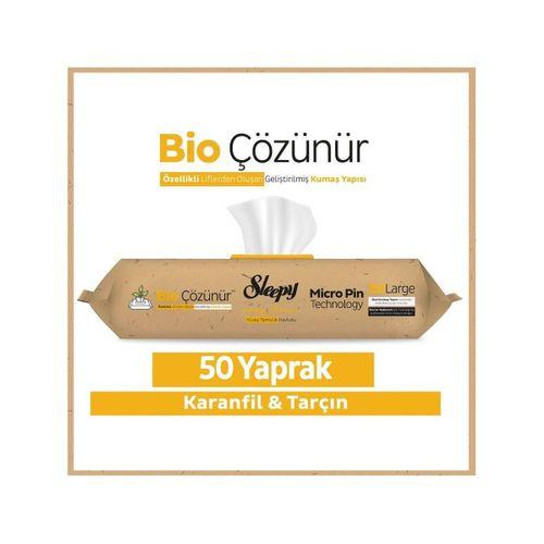 Sleepy Sleepy Bio Yüzey Temizlik Havlusu 50 Adet Karanfil Tarçın