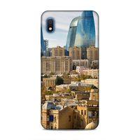 Samsung Galaxy A10 Uyumlu Kılıf Azarbaijan (31) TPU Kılıf Bakü Kuleler