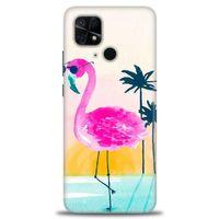 Xiaomi Redmi 10C Kılıf HD Baskılı Kılıf - Flamingo + Tam Ekran Koruyucu