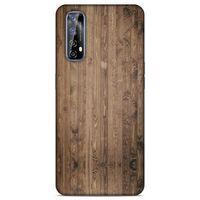 Lopard Huawei P Smart 2021 Uyumlu Kılıf Wood'X (6) Silikon Kılıf Desenli
