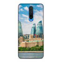 Xiaomi Redmi K30 Uyumlu Kılıf Azarbaijan (4) Koruma Kılıfı Alev Kuleleri