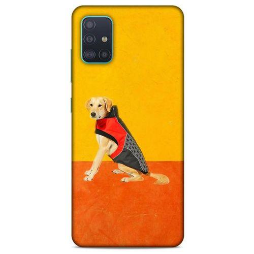 Samsung Galaxy A51 Kılıf Köpek Kıyafetleri (46) Core Armor Kılıf Golden Retriever Mont