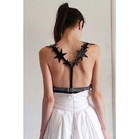 Yıldız Detaylı Şık Deri Kemer Harness - Brf634