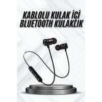 Bluetooth Bağlantılı Kablolu Mıknatıslı Sport Kulaklık