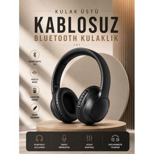 Kablosuz Bluetooth Kulaklık Kulak Üstü Mikrofonlu 5 0 Bluetooth Anc Özelliği