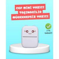 Mini Termal Yazıcı Kablosuz Taşınabilir Bluetooth Bağlantılı 200 Dpı