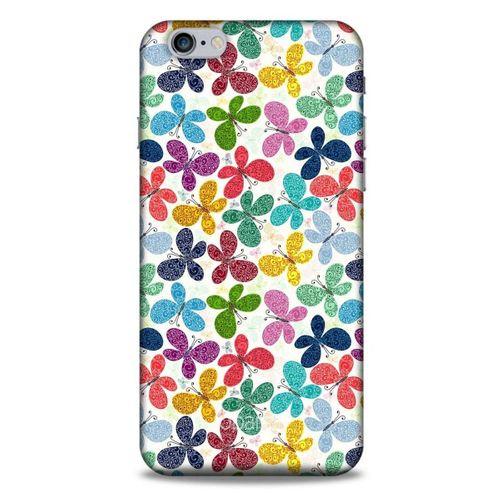 Apple Iphone 6S Plus Kılıf Kelebek Etkisi (35) Fit Design Kılıf Karışık Renkli
