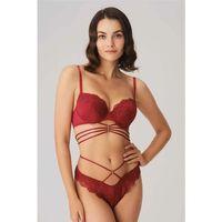 Balenli Destekli Dolgulu Göbek Detaylı Dantelli Sütyen Ve String Takım