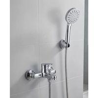 4 Kademeli Krem Duş Seti El Duşu Başlığı Spiral Hortum Ve Duvar Askısı