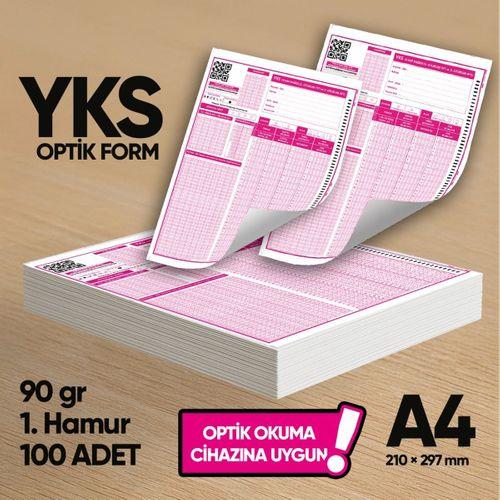 YKS-MSÜ Deneme Sınavları İçin 100 Adet (90 GR) Optik Form - Optik Okuma Uyumlu
