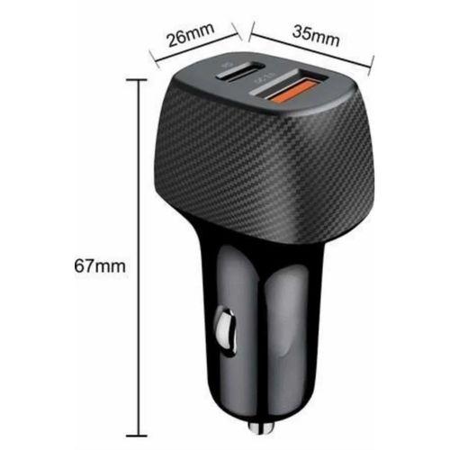Araç İçi Hızlı Şarj Soketi 38w Oto Çakmaklık Type-c Araba Çakmaklık