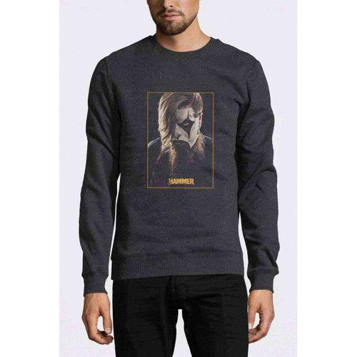 Slipknot Hammer Rock Metal Müzik Music Baskılı Füme Antrasit Erkek Sweatshirt