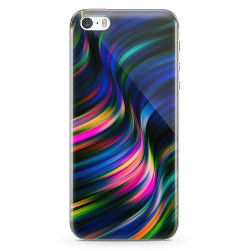 Apple iPhone 5s Kılıf Boya Dalgası Arka Kapak Koruma Desenli Full Koruyucu