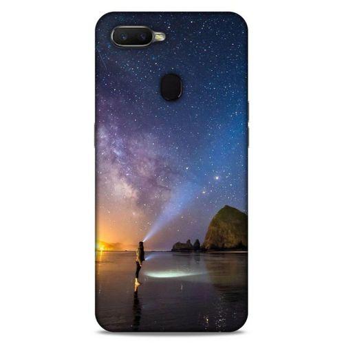 Lopard Oppo Ax7 Uyumlu Kılıf Gece'S (21) Koruyucu Kapak Sarı Mavi