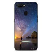 Lopard Oppo Ax7 Uyumlu Kılıf Gece'S (21) Koruyucu Kapak Sarı Mavi