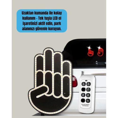 Uzaktan Kumandalı Led El Park Uyarı Cihazı Suya Dayanıklı Enerji Tasarruflu