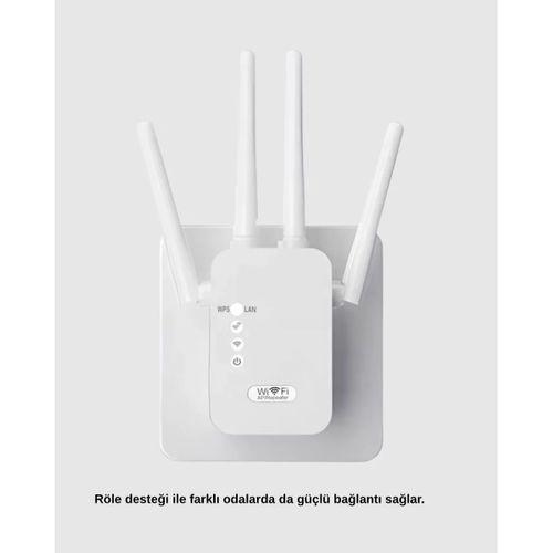 50 Cihaz Destekli 300mbps Kablosuz Sinyal Güçlendirici Rj45 Kablolu Kullanım