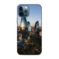 Apple iPhone 12 Pro Max Uyumlu Kılıf Azarbaijan (32) Soft Silikon Kılıf Azerbaycan Kuleleri