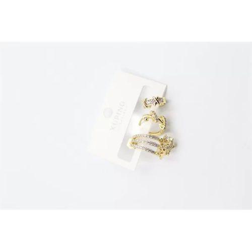 3'lü Xuping Küpe - Altın