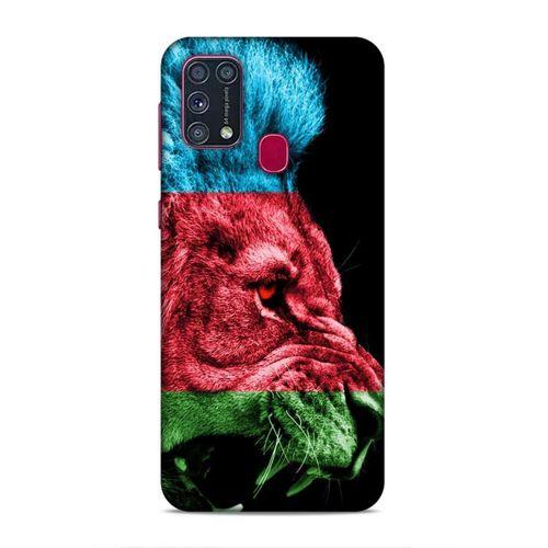 Samsung Galaxy M31 Uyumlu Kılıf Azarbaijan (24) Darbe Emici Kılıf Bayrak Aslan
