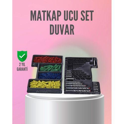 Kapsamlı Matkap Ucu Seti Organizer Kutulu Ahşap Metal Beton Delme