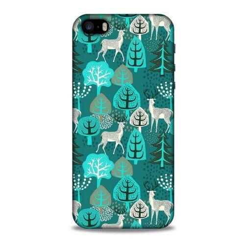 Apple Iphone 5S Kılıf Snowix (32) Soft Silikon Kılıf Turkuaz Beyaz