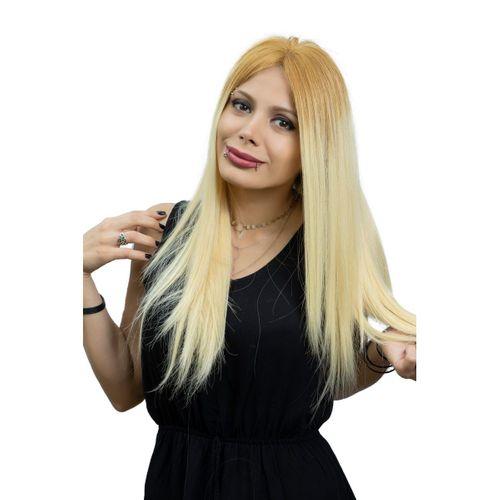 S-Well Medikal Tül Peruk Angel Plus Karamel Platin Sarı Ombreli