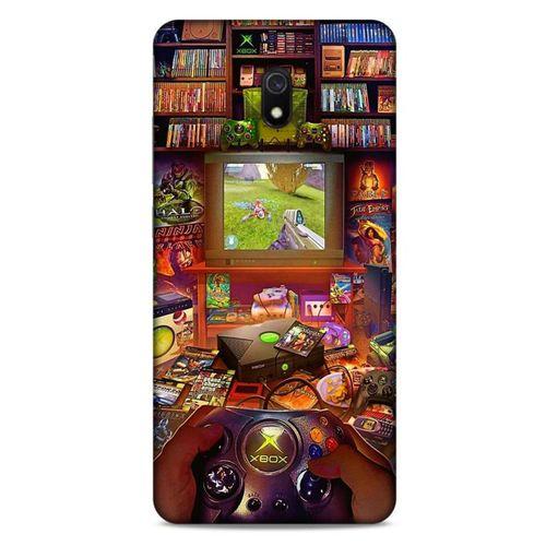 Retro (47) Desen Crystal Flex Kılıf Renkli Xiaomi Redmi 8A Kılıf
