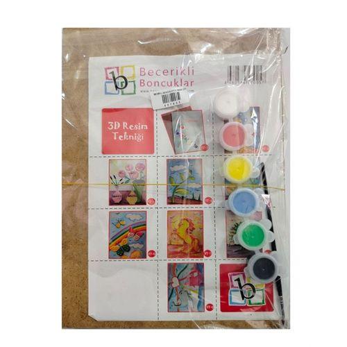 Becerikli Boncuklar 3D Resim Çalışması Seti