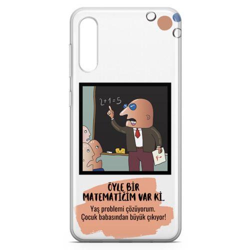 Samsung Galaxy A50 Kılıf Caps Matematik Arka Kapak Koruma Desenli Full Koruyucu