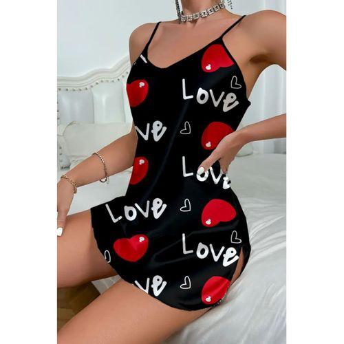 Love Desenli Saten