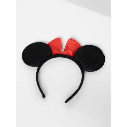 Eğitici Oyuncak Kırmızı Fiyonklu Minnie Mouse Taç Fare Tacı Kafa Bandı
