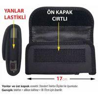 17cm Cırtlı Yanları Lastikli Toptan Bel Kemer Telefon Kılıfı – Universal Model MSK03
