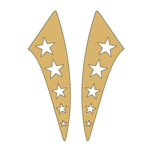 SEVGENT Cg Gold Yıldızlı Çamurluk Yan Sticker