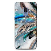 Samsung Galaxy S9 Kılıf Desenli Özel Seri Tüyler (30) Silicone Case