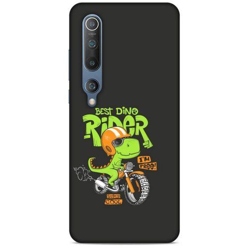 Animax Bisikletli Dinozor Xiaomi Mi 10 Kılıf Desenli Silikon