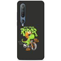 Animax Bisikletli Dinozor Xiaomi Mi 10 Kılıf Desenli Silikon