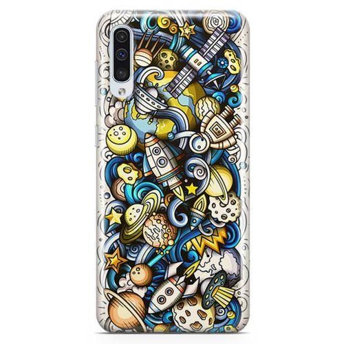 Samsung Galaxy A70 Kılıf Uzay Yolu Arka Kapak Koruma Desenli Full Koruyucu