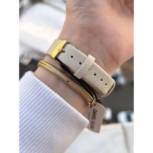 Daniel Klein Deri Kordonlu 2 Yıl Garantili 3 Atm Suya Dayanıklı Kadın Kol Saati+Bileklik BD.14274.5
