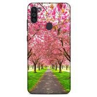 Lopard Samsung Galaxy M11 Uyumlu Kılıf Bahar (42) Rugged Armor Kılıf Pembe Ağaç